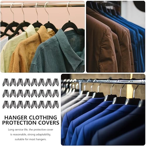 Miniatura 5 de Uonlytech 100 piezas de colgador de esponja para colgar ropa funda protectora con ganchos de espuma para suéter antideslizantes agarres para colgar