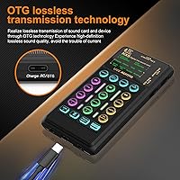 Vista 8 de Juego de tarjetas de sonido portátil para podacsting, transmisión, vivir, cantar, grabar, jugar con familiares, amigos, regalo