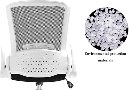 Miniatura 4 de Silla ergonómica de escritorio de oficina de malla giratoria para computadora, respaldo medio con brazos abatibles