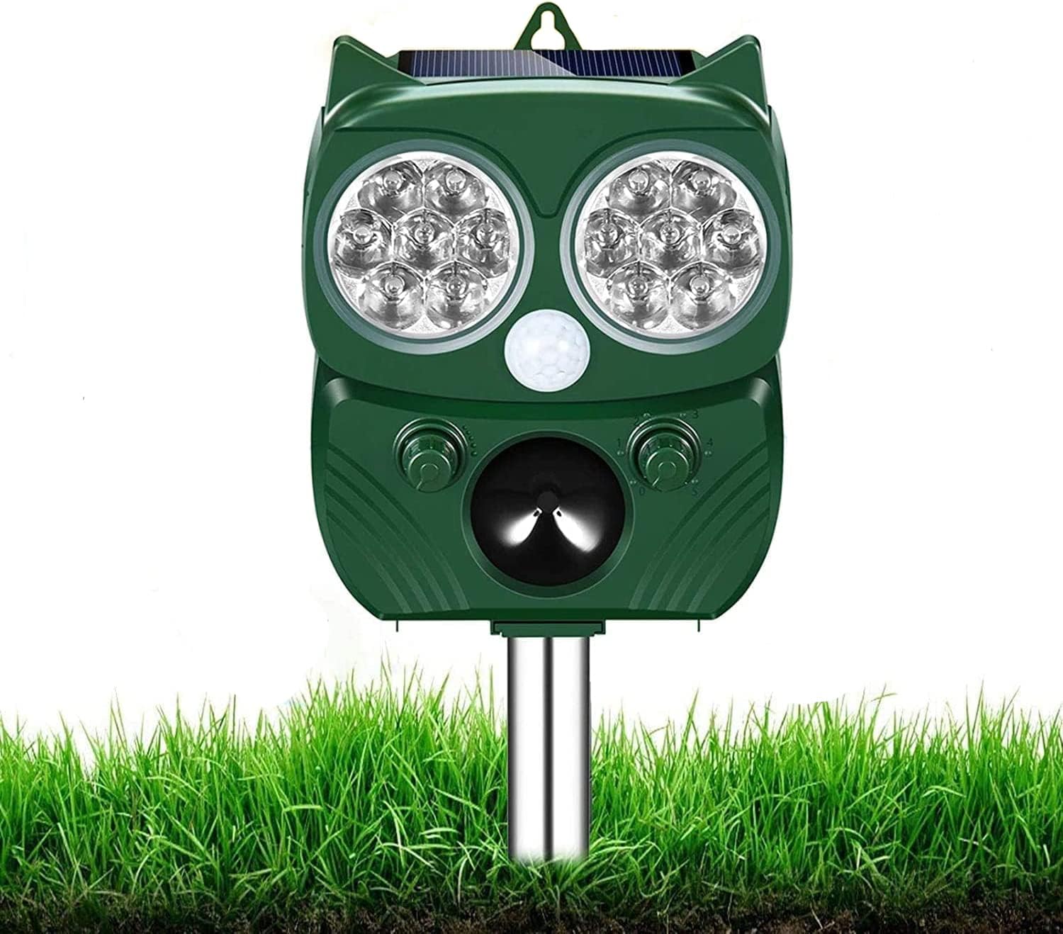 Répulsifs Pour Chat à énergie Solaire à Ultrasons IP66 étanche Avec Fréquence Réglable