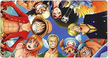 Amazon Com Bunter Anime One Piece Luffy Zoro Gaming Keyboard And Mouse Pad Large Extended Gamer Mouse Mat Non Slip Rubber Full Desk Mousepad For Computer Laptop Office 60cm 35cm Office Products
