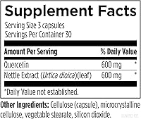 Vista 5 de Designs for Health Suplemento de quercetina + ortiga - Suplementos de hoja de ortiga + quercetina con flavonoides - poderosos antioxidantes