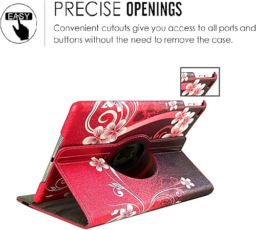 Miniatura 4 de Funda para iPad 9.7 2018 2017  iPad Air 2  Funda protectora con soporte giratorio de 360 grados con encendido automático para iPad de 9.7 pulgadas 6