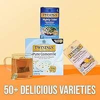 Vista 6 de Twinings Nightly Calm - Bolsas de té de hierbas envueltas individualmente, 20 unidades (paquete de 1), menta verde y citronela, naturalmente sin