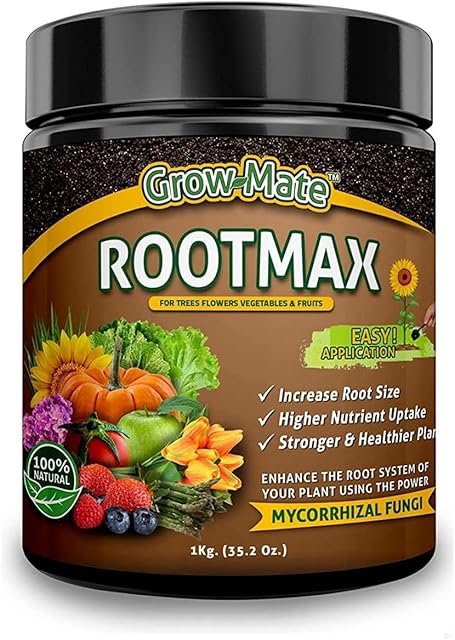 RootMax - Mycorrhizal Fungi Rooting Powder | 50X More Potent Rooting Hormone for Cuttings | Enhanced Formula for Bigger Roots, Healthier Plants and Maximum Yield [1 KG]