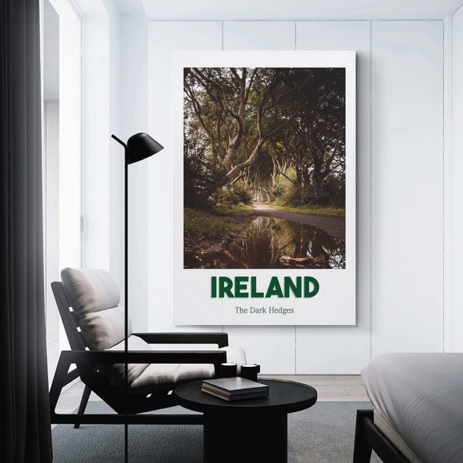 Junmoney The Dark Hedges Canvas Wall Decor 24x36inch(60x90cm), for Entrance Walls, Hall Decor Or Foyers, Wall Decor to Refresh Empty Corners