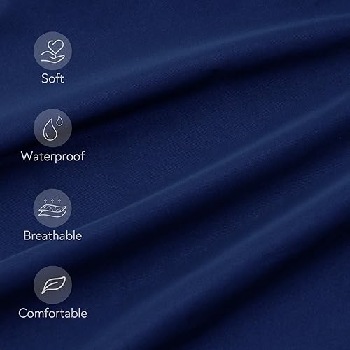 Miniatura 2 de Paquete de 2 sábanas impermeables compatibles con Graco Pack n Play de 38 x 26 pulgadas, se adapta a corralito de bebécolchón de corral, mini