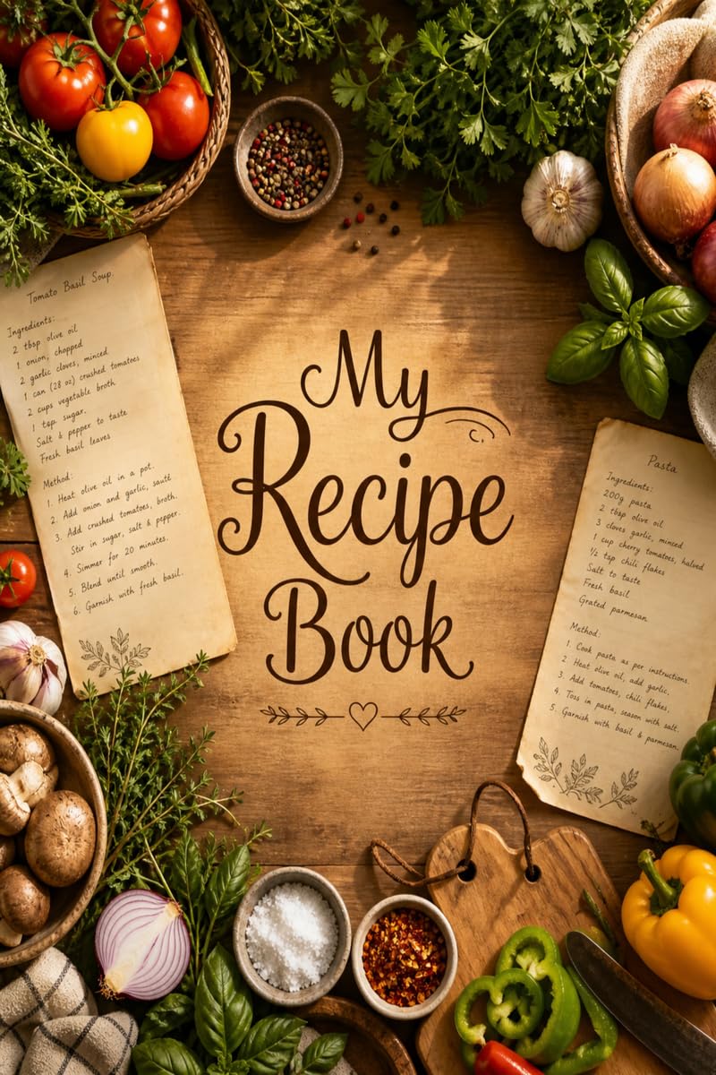 My Recipe Book: A Blank Recipe Book for Everyday Cooking & Special Moments