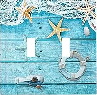 Vista 10 de Funky Retro Vintage 70s 60s Boho Hippie Hongo Botánico Floral 2 Gang Interruptor de luz de palanca doble Placa de pared Cubierta de toma