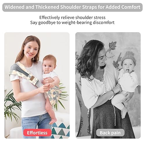 Miniatura 5 de IULONEE Arnés ajustable para bebé, cómodo soporte para bebés, portabebés para recién nacidos a niños pequeños, portabebés para niños pequeños,
