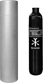 TUXING 4500Psi Pcp Air Tank 0.5L 31Cu in 500cc Carbon Fiber HPA Tank,Gas Cylinder,Paintball Hunting for PCP Air Rifle Gun Daystate and FX Thread M18 * 1.5