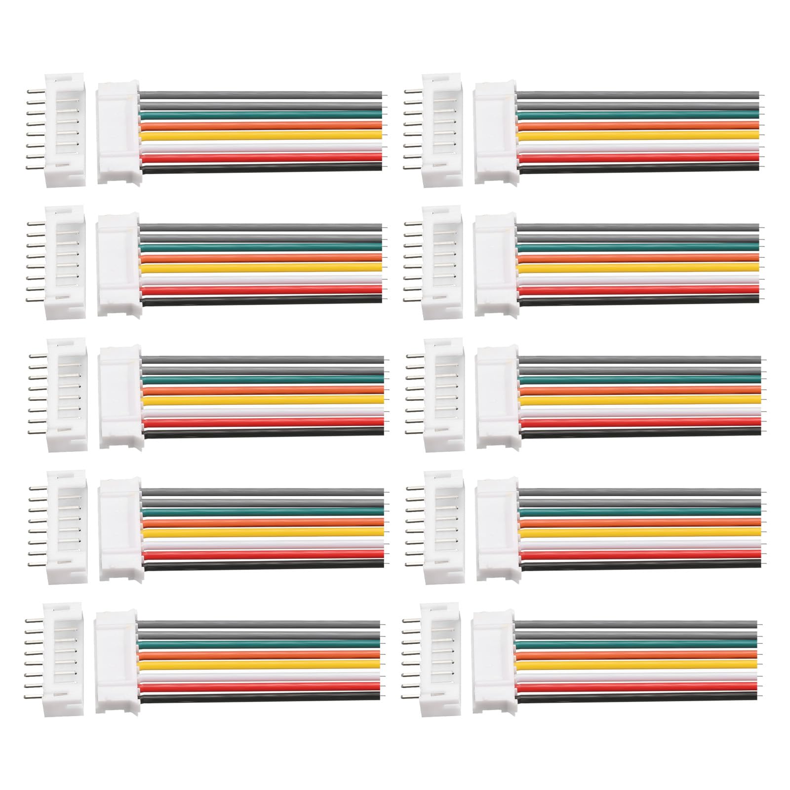 POPESQ® 1 pz. x Connettore Femmina PCB con Connettore Maschio Cablato 2.54mm 6 Vie 20cm KB254#A1759 POPESQ® 1 pz. x Connettore Femmina PCB con Connettore Maschio Cablato 2.54mm 6 Vie 20cm KB254#A1759
