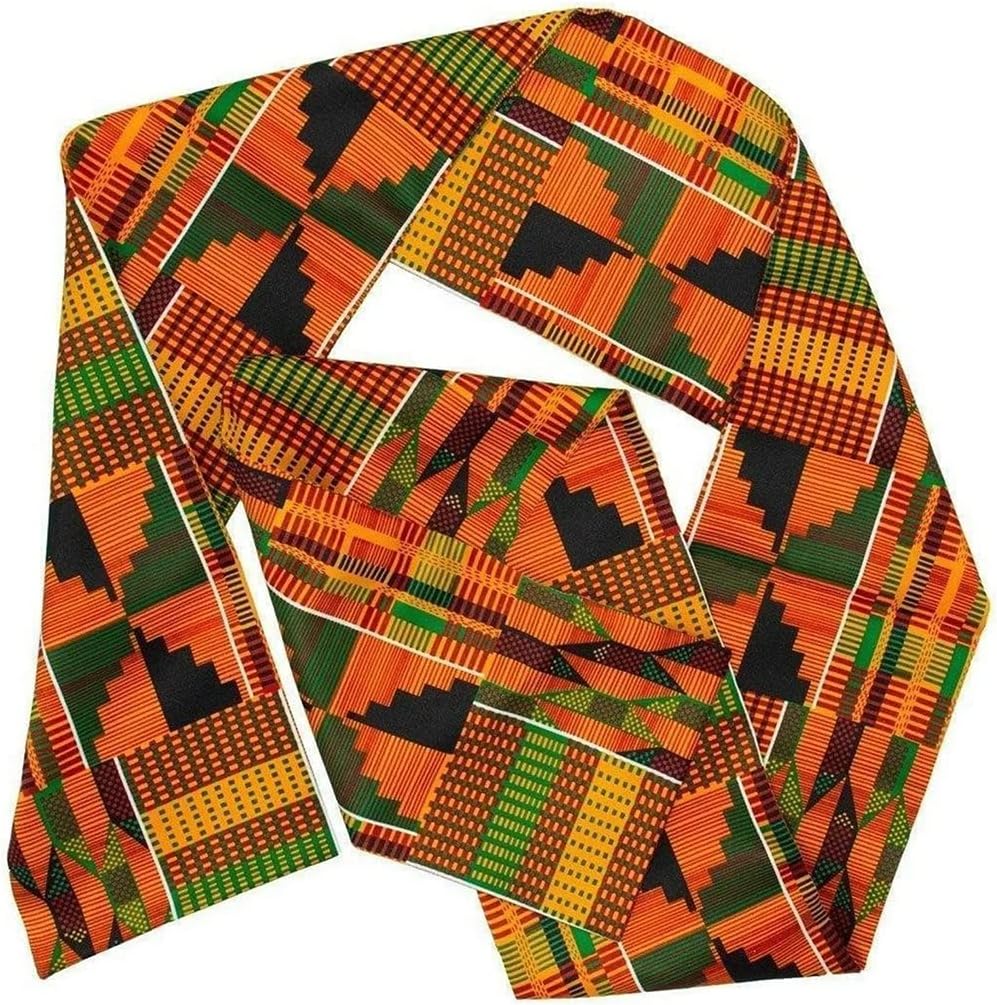 African Kente & Animal Print Scarf/Stole/Sash