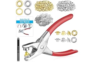803-Piece Eyelets for Fabric Kit with Professional-Grade Grommet Tool
