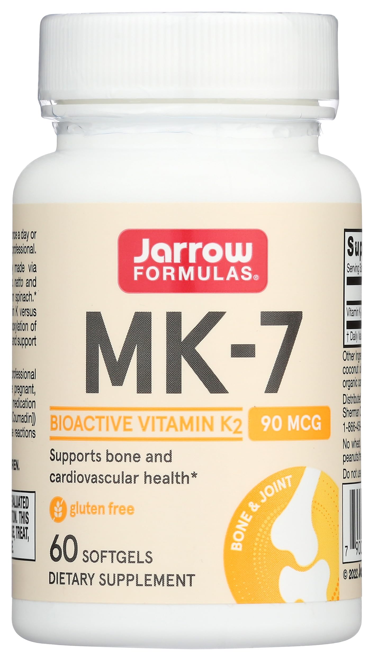 Jarrow FormulasMK-7 Vitamin K2 Softgels, 90 mcg, 60 CT