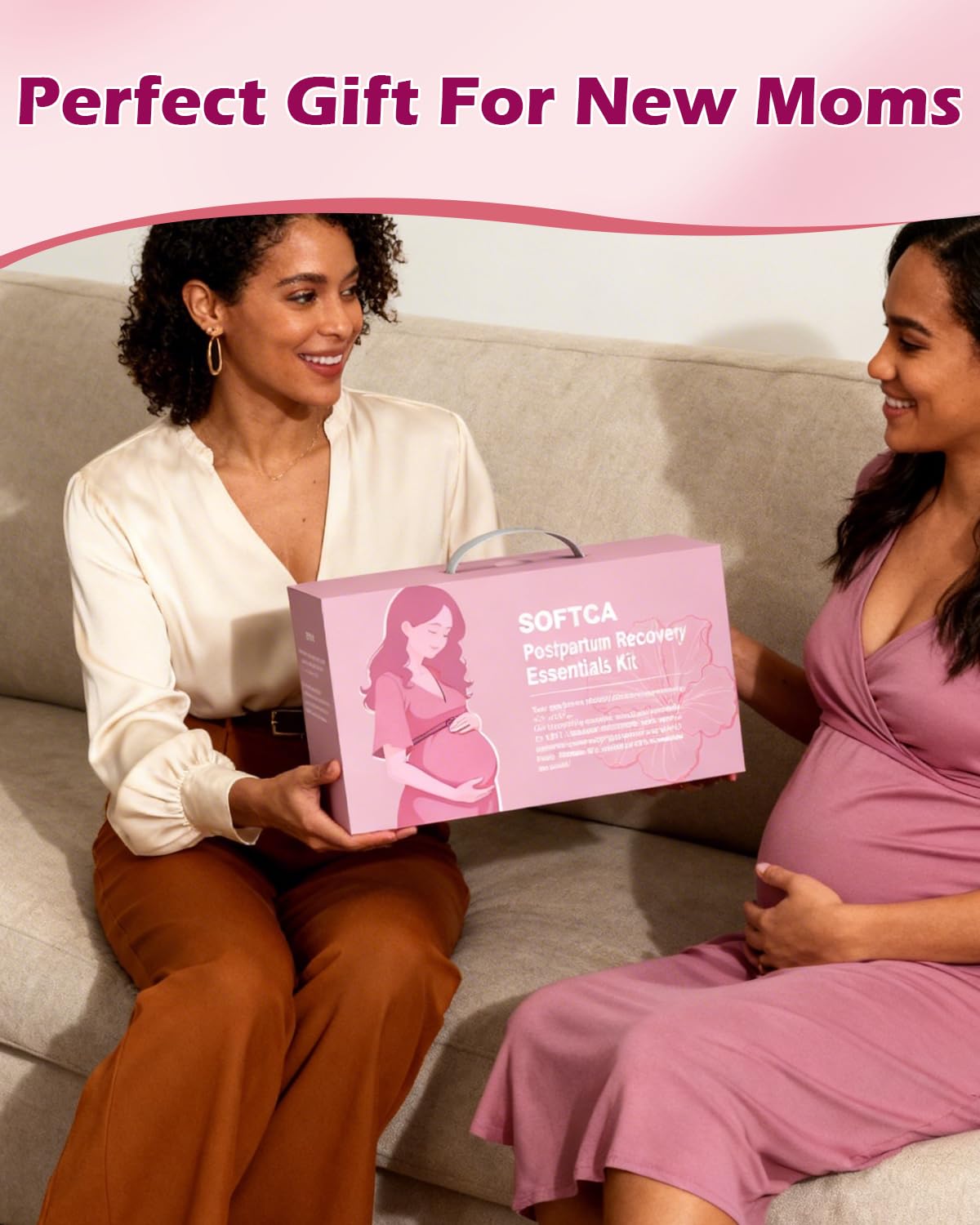 SOFTCA Postpartum Recovery Essentials Kit with Peri Bottle, Cooling Pads and Care Supplies