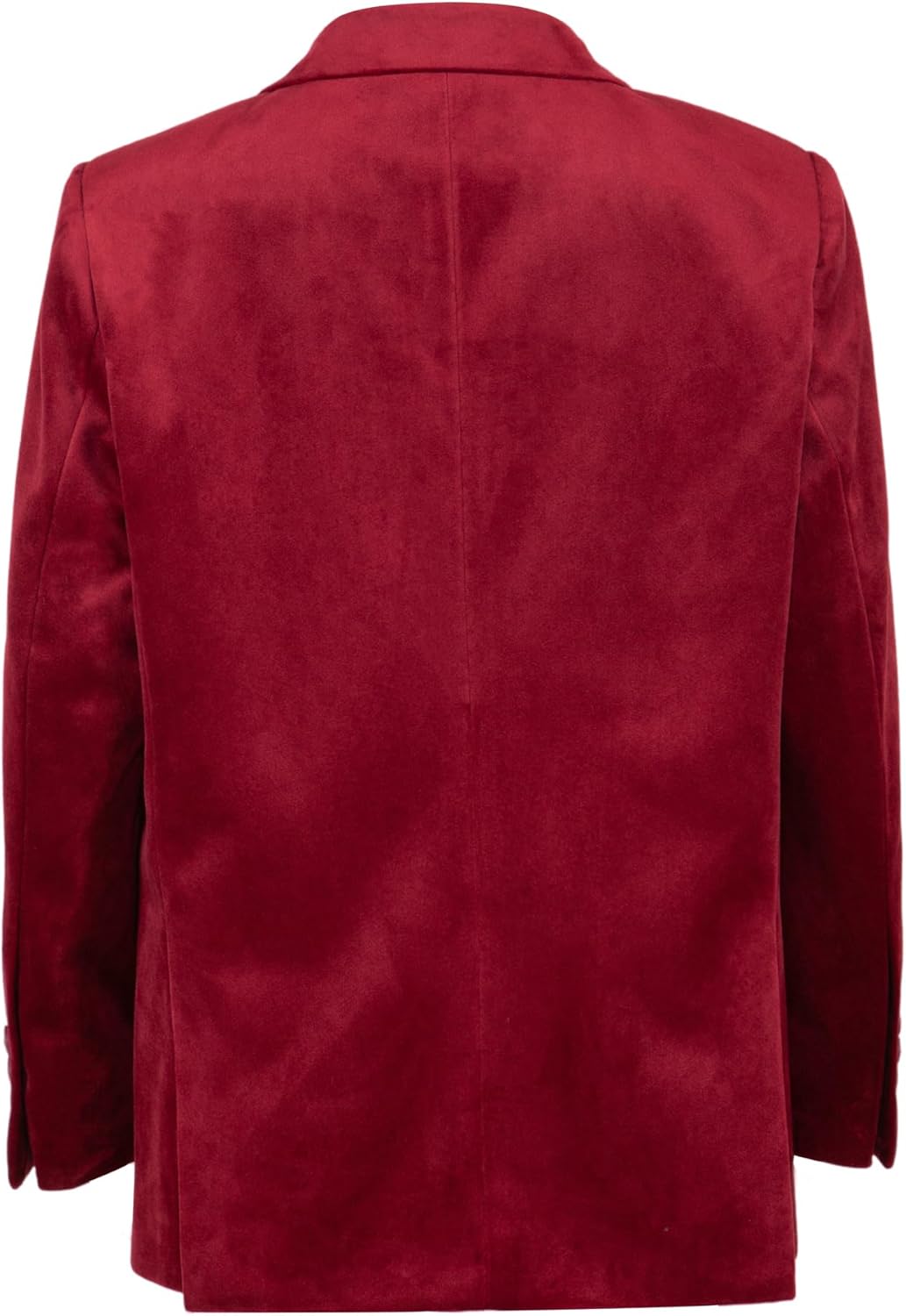 Boys Solid Color Velvet Blazer