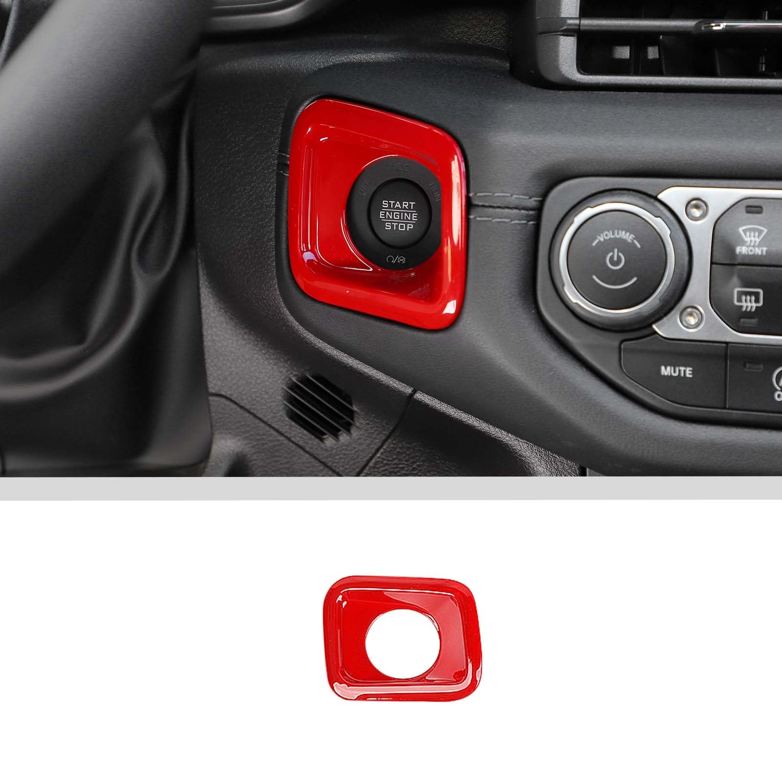 Jlr Start Button Snapklik.com : For Jeep JL Start Stop Button Cover Trim Sticker Push ...