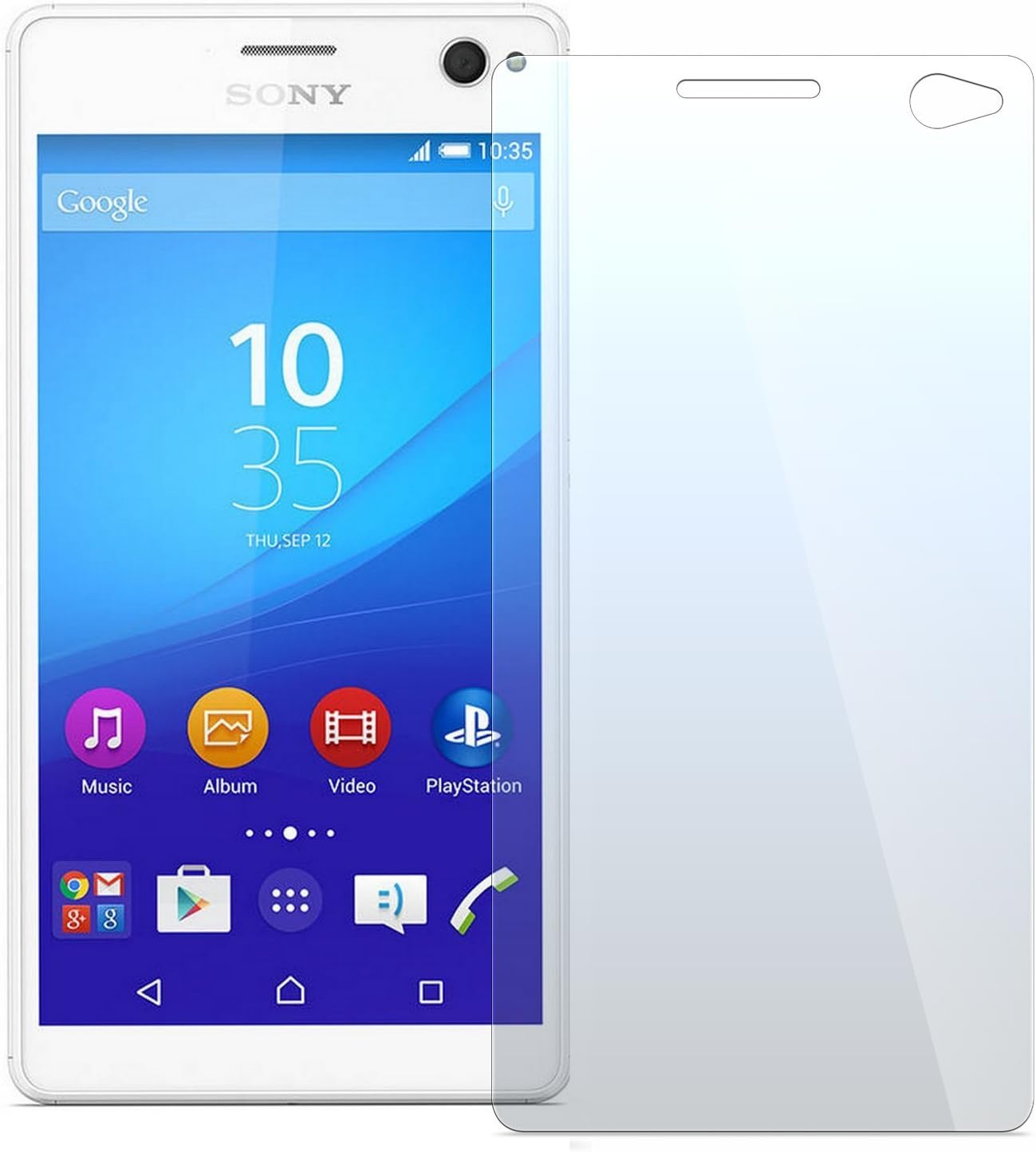 Sony Xperia C4 Screen Protector, NEVEQ® Premium Tempered Glass Screen Protector for Sony Xperia C4 (E5303, E5306, E5353) (5.5 in) Display.