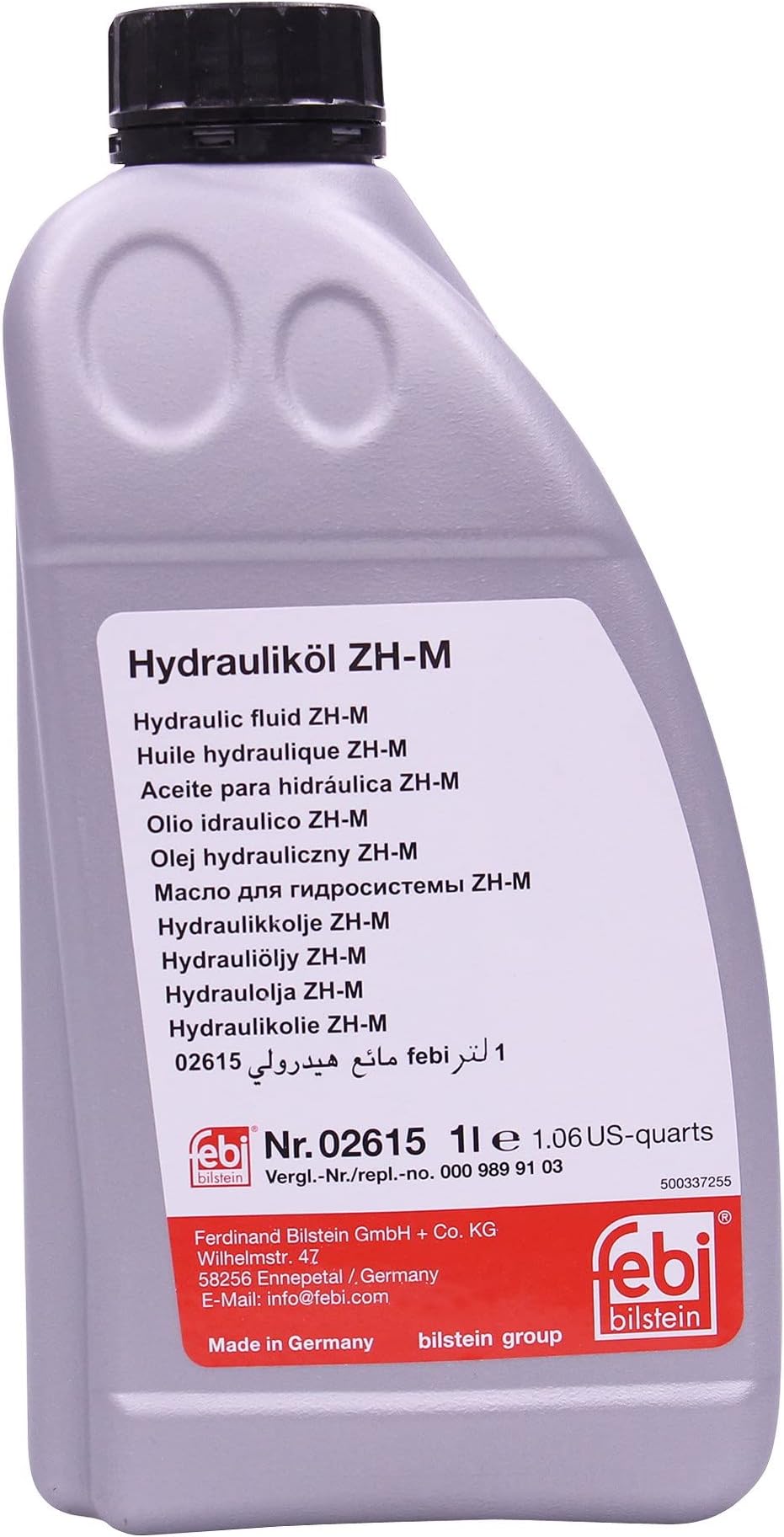 febi bilstein 02615 Hydraulic Fluid for hydropneumatic suspension and level control system, pack of one