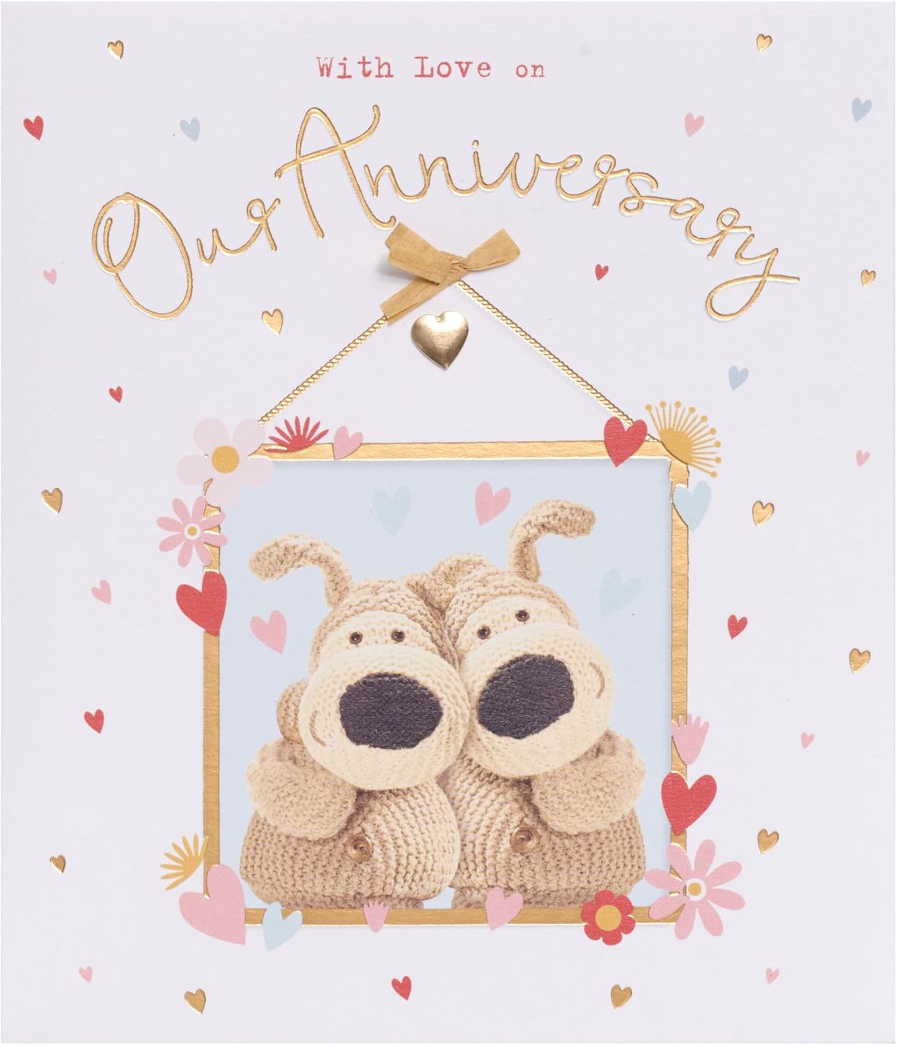 Boofle Anniversary Card for Him/Her/Partner - Cute Design
