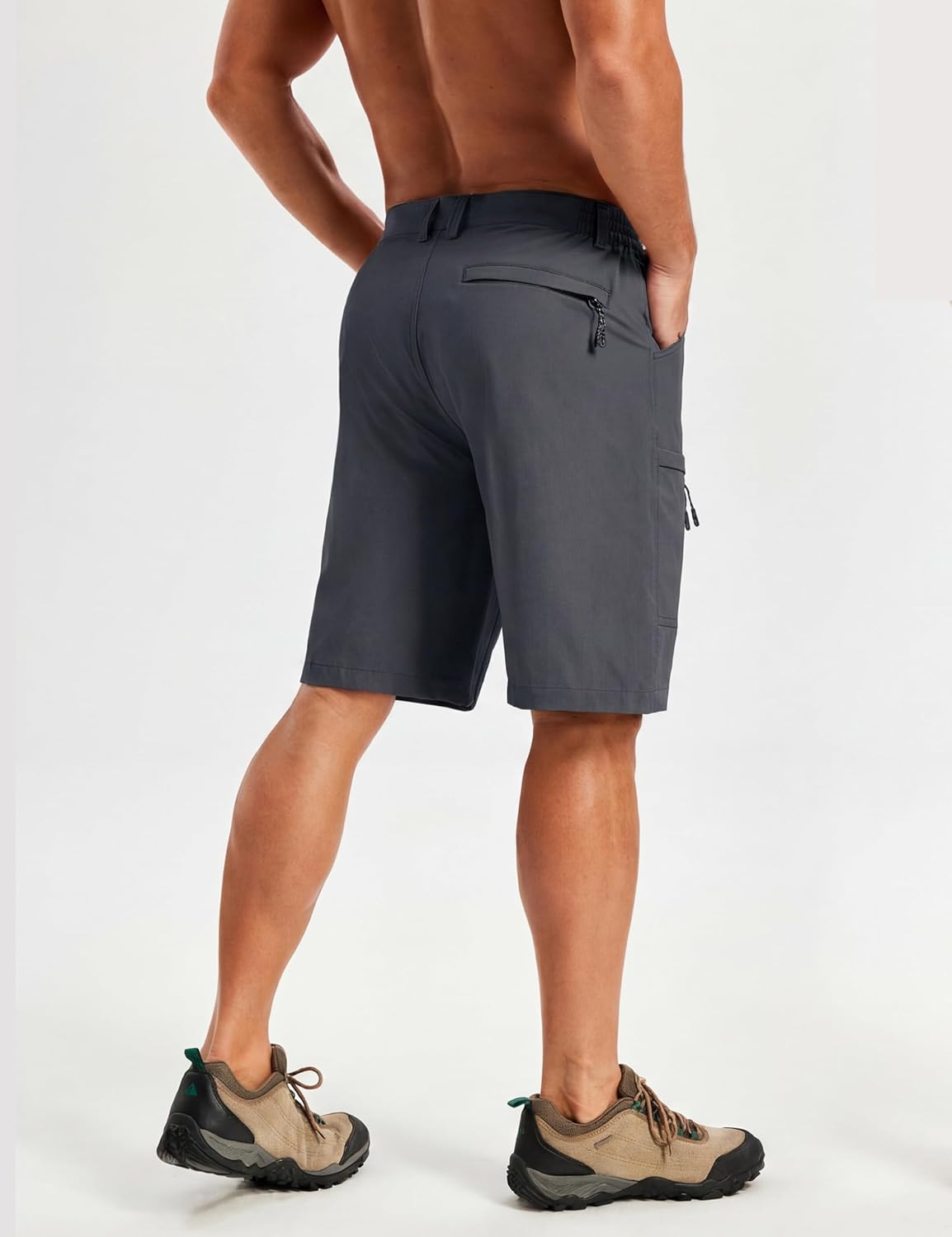 TACVASEN Men's Hiking Cargo Shorts 10" Quick Dry Lightweight Stretch Dress Shorts Outdoor Golf Travel with 5 Pockets - Image 3