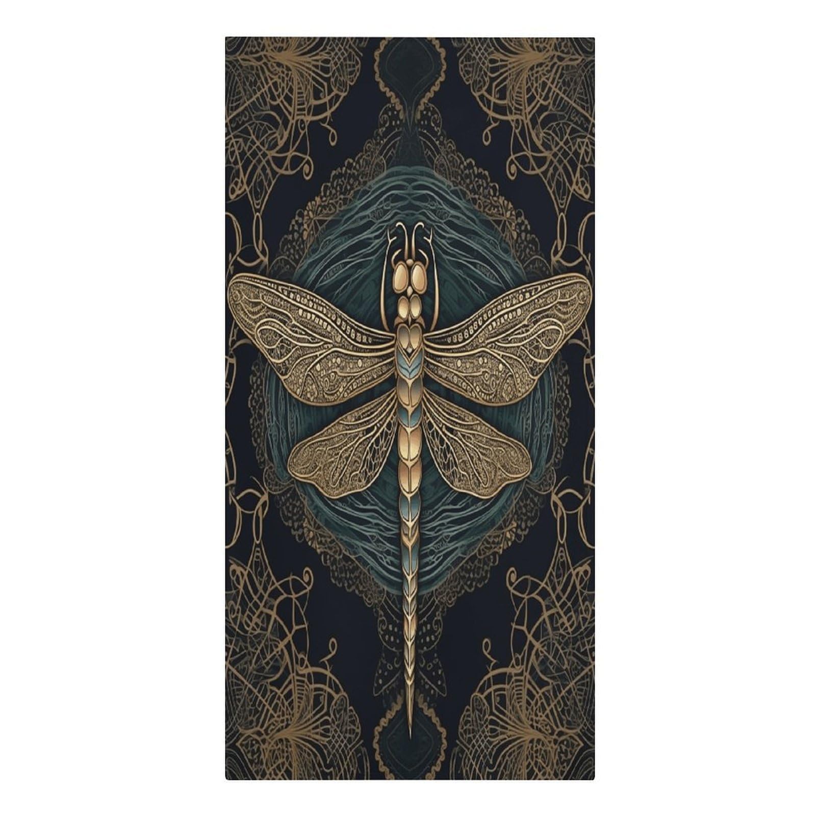 VstaDank Dragonfly Beach Towel Vacation Essentials Sand Free Soft Quick Dry Swim Towels 61"x30" Modern Extra Large Towels Lightweight Microfiber Beach Towel for Swimming Pool
