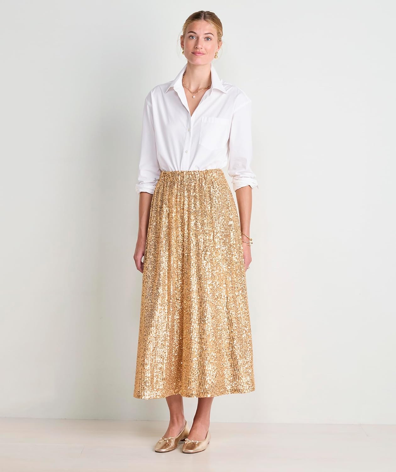 Vineyard Vines Womens Kaia Sequin Skirt - Image 2