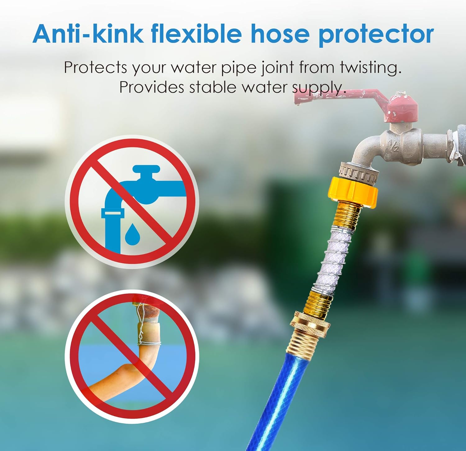 Waterdrop Hose Water Filter with Hose Protector, Reduces Chlorine, Odor, Improve Plants Health. Ideal for Gardening, Farming and Pets - Image 3