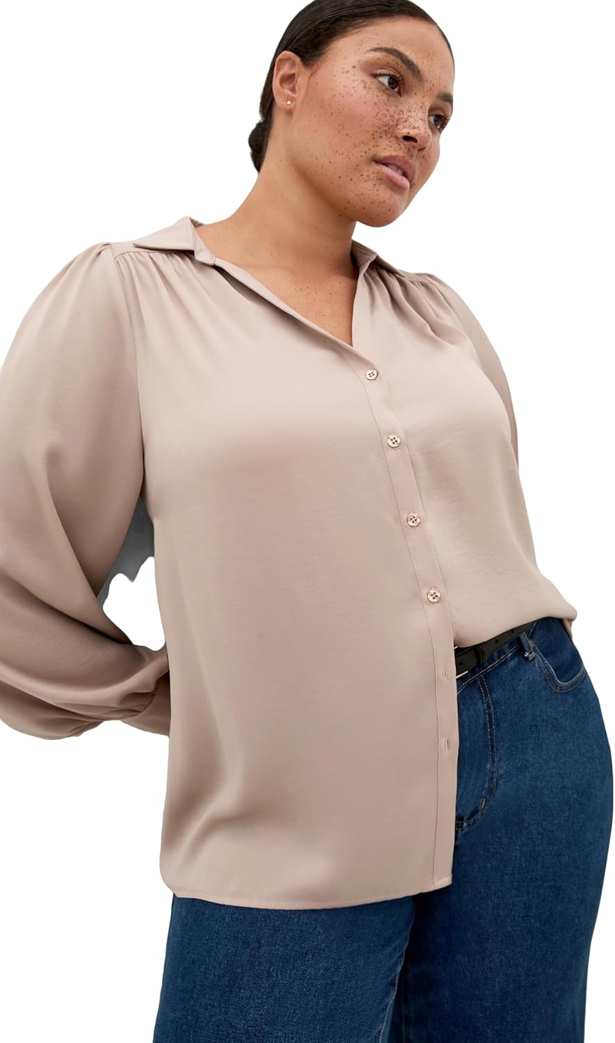 City Chic Plus Size Shirt - Hadlee Long Sleeve
