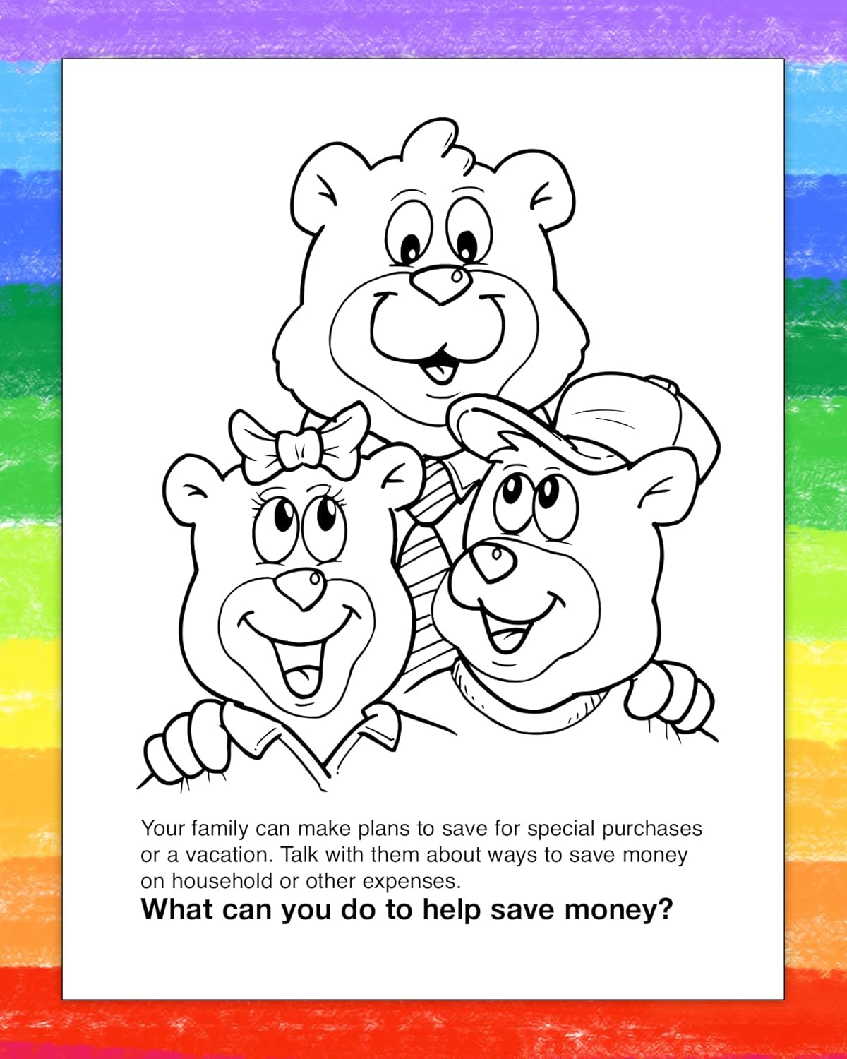 ZOCO – My Favourite Bank - (25 Bulk Pack) with 25 Crayons Sets (of 4-Packs) - Banking & Financial Education Activities for Kids