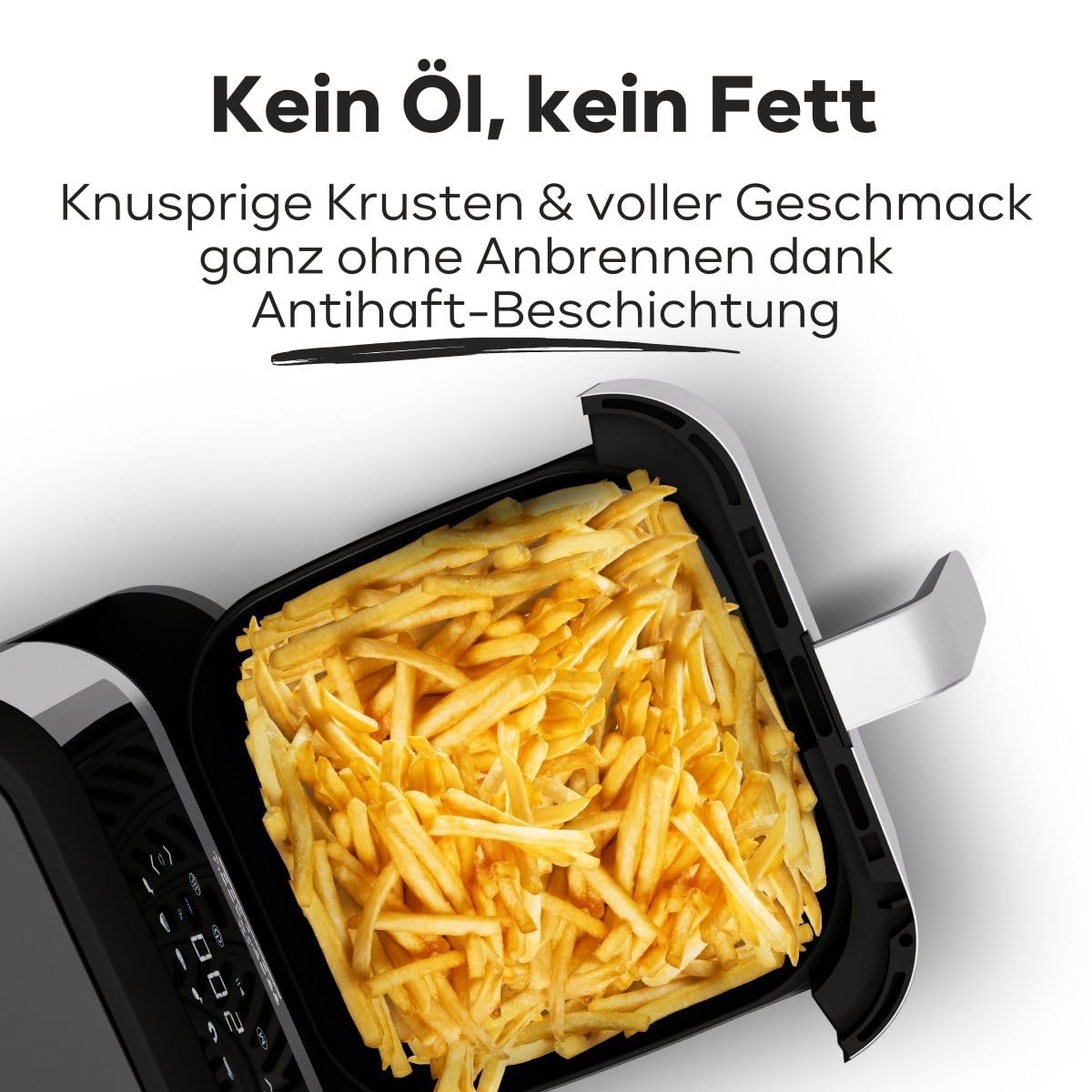 Profi Cook PC-FR 1269 H Hot air fryer 1800 W Stainless steel, Black