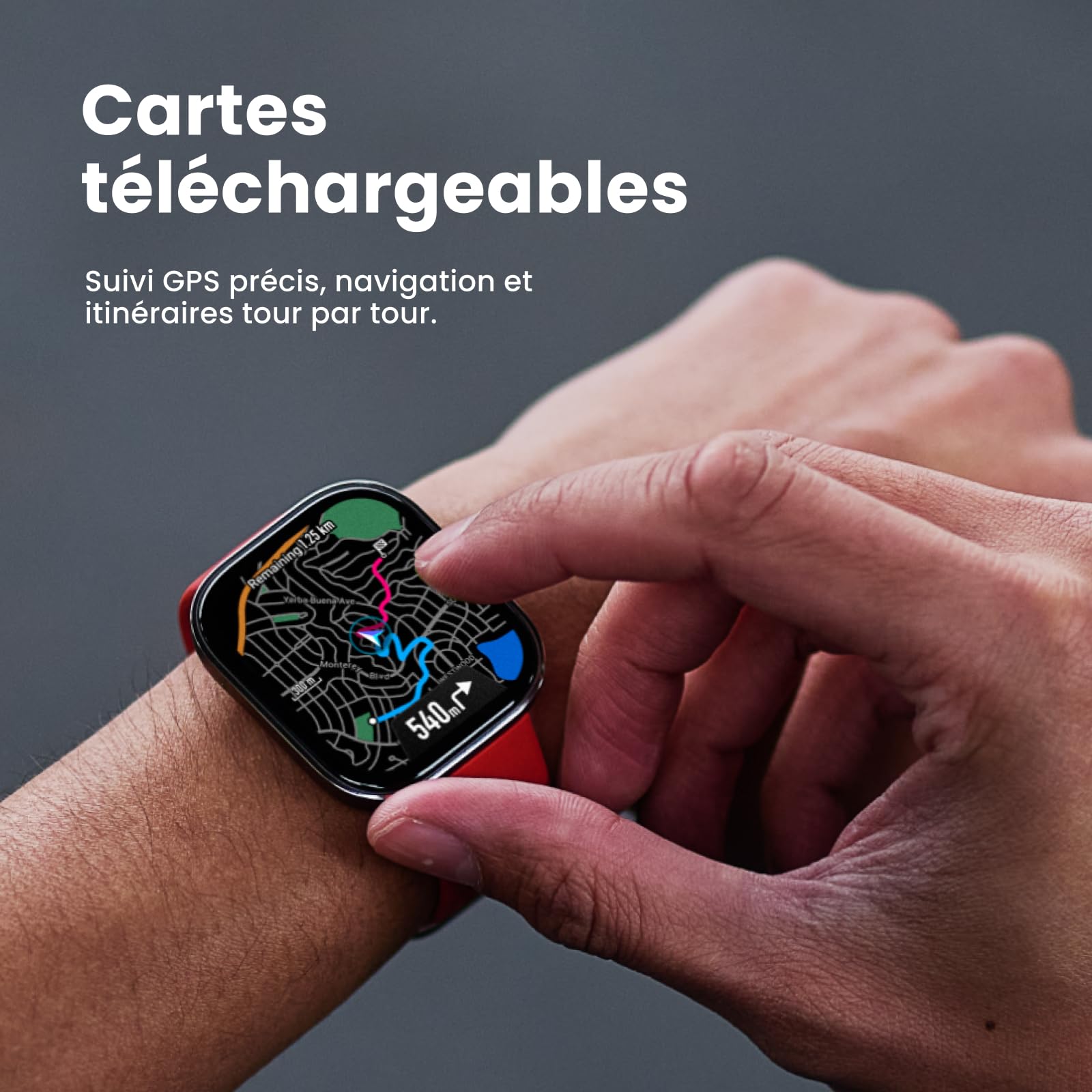 Amazfit Bip 6 Smartwatch 46mm, Batterie 14 Jours, AMOLED 1,97", GPS avec Cartes, IA, Appels Bluetooth, Suivi Santé et Sommeil, 140+ Modes Sportifs, Étanchéité 5ATM, Noir