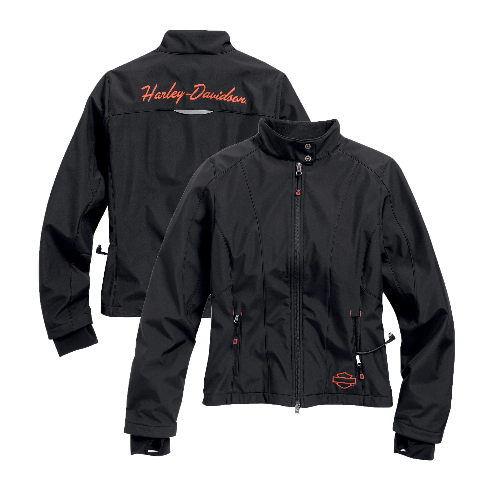 Women's Heated Soft Shell w/Battery Riding Jacket, Black 98560-15VW