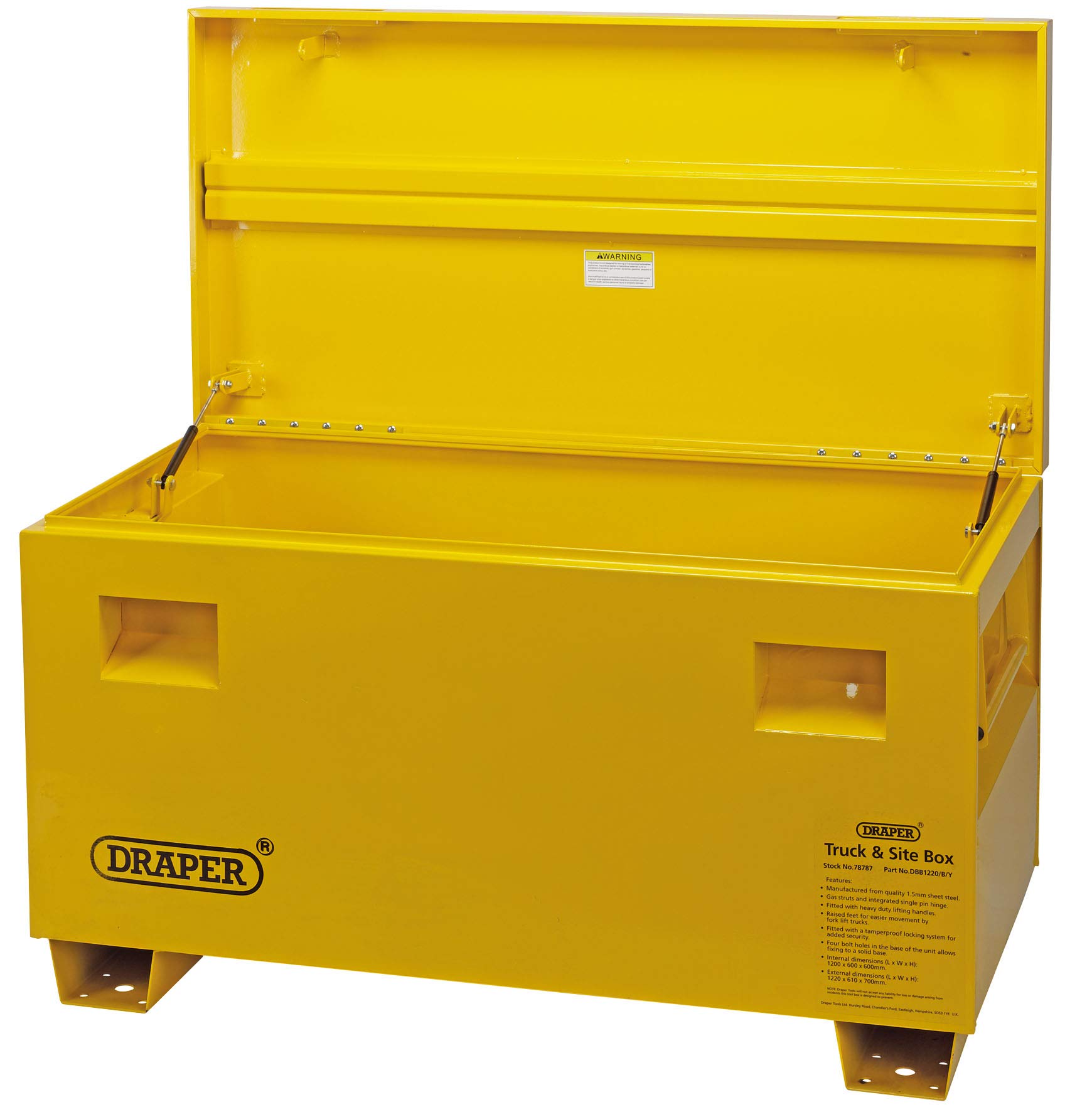 Draper 78785 Contractors Secure Storage Box, 78785/Yellow : Amazon