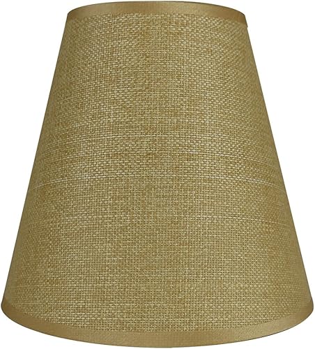 Miniatura 5 de Pantalla para lámpara Urbanest de seda sintética, reverso rígido, de 5 x 9 x 8.5 pulgadas, ajuste de araña