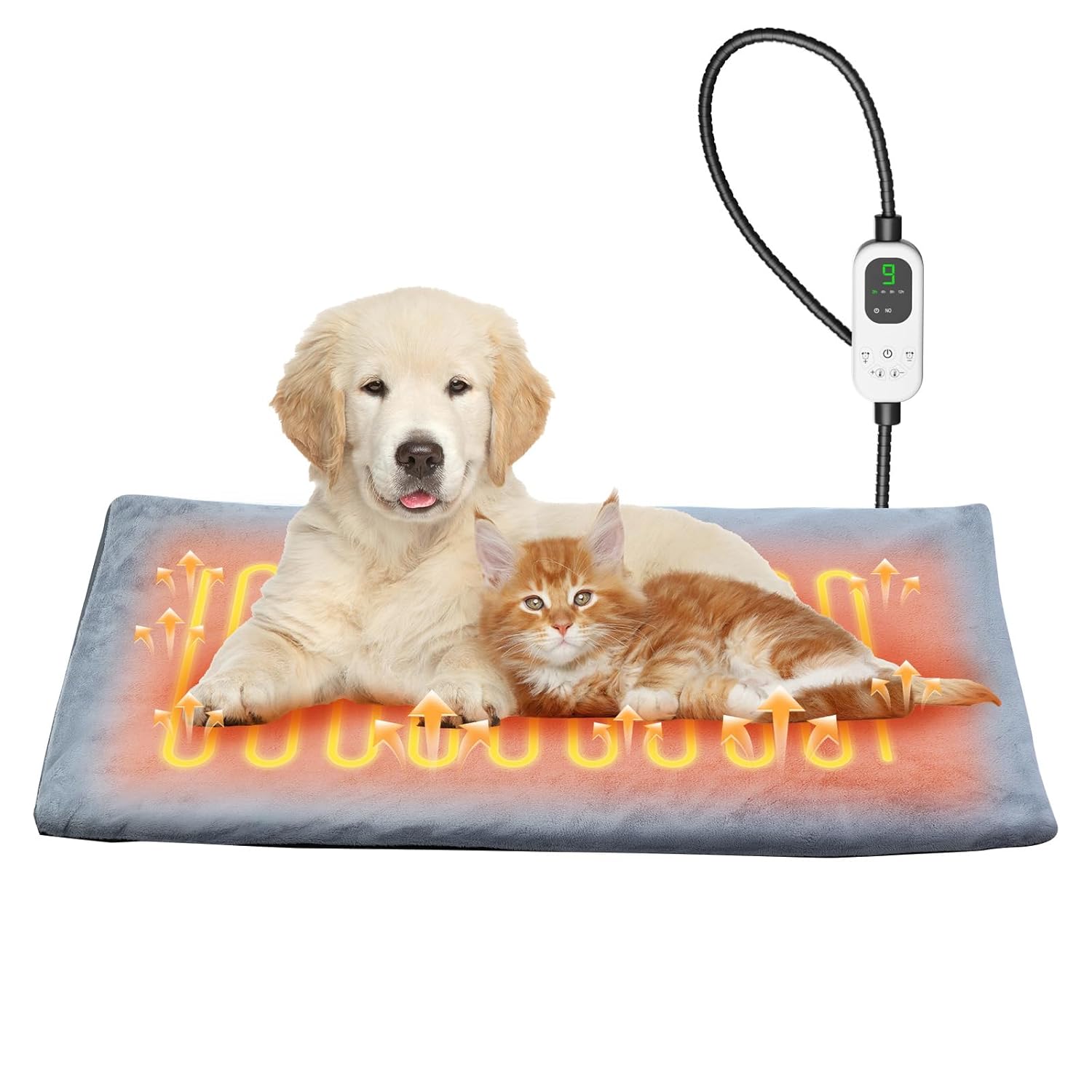 HOPET Dog Cat Heating Pad with Adjustable Temperature Timer