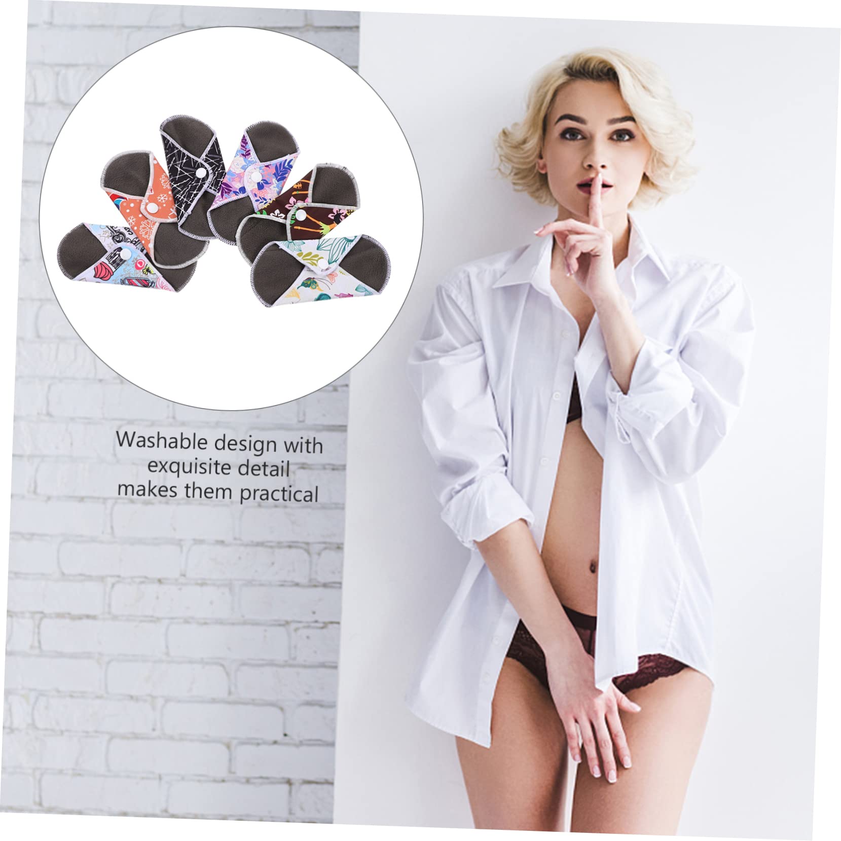 FOMIYES 3sätze Wiederverwendbare Damen-binden Sanfte Waschbare Menstruationspads Verschiedenen Designs Aufbewahrungstasche Für Alltag Und Sport