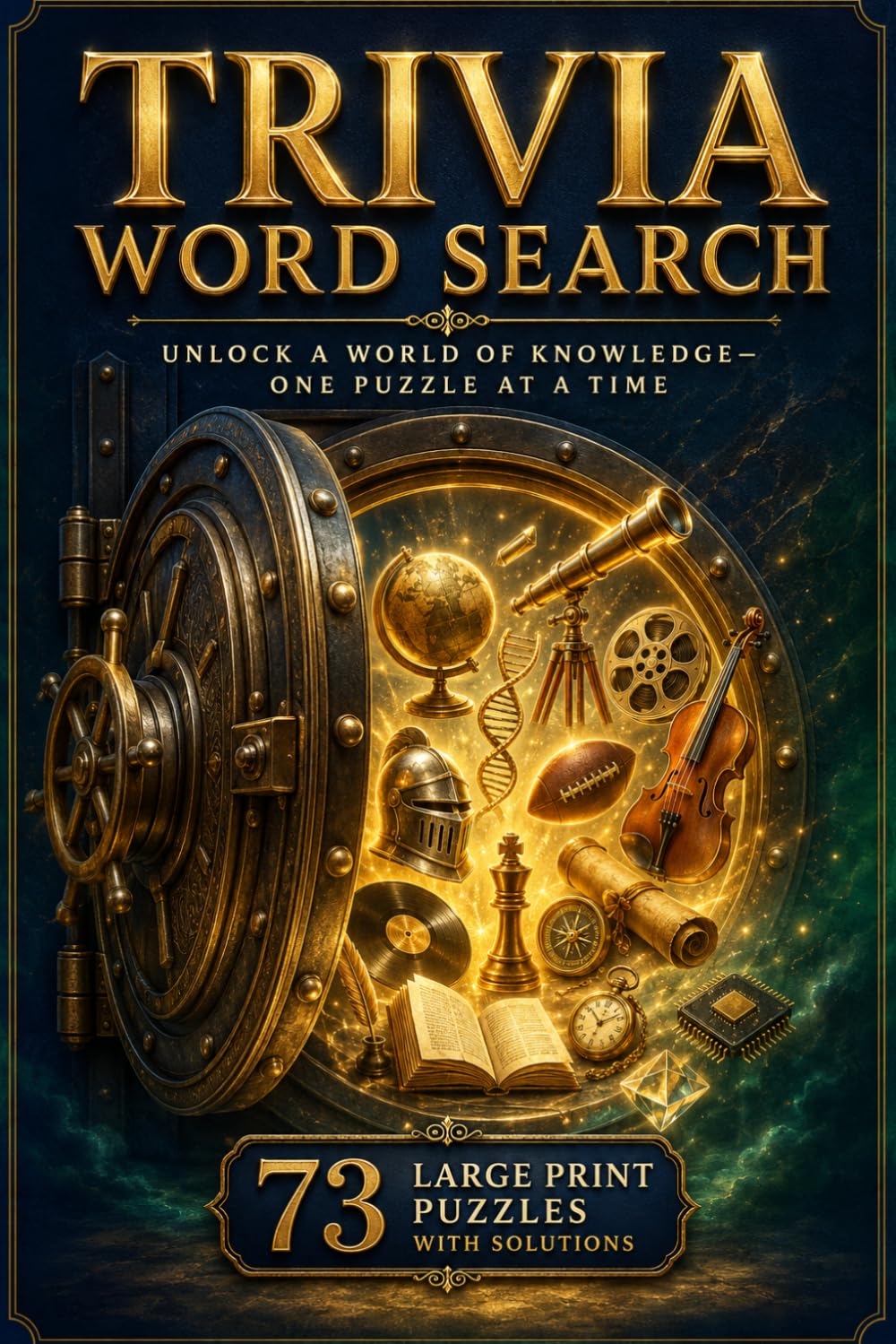 Trivia Word Search Puzzle Book: 73 Large Print Trivia Word Search Puzzles with Solutions