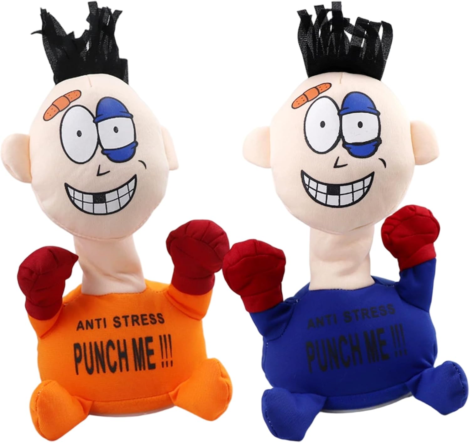 Muñeco De Peluche Eléctrico Para Golpear De 15x14x24 Cm | Juguete Antiestrés Con Cabeza Flexible Que Rebota | Alivia El Estrés Con Movimiento Eléctrico Sin Pilas Incluidas