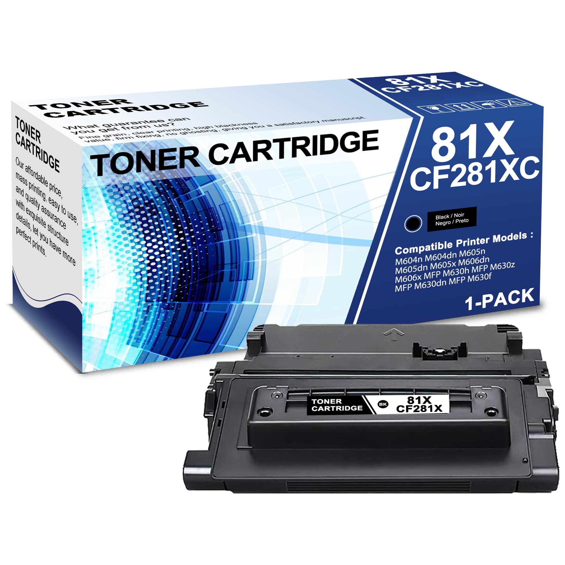 Amazon.co.jp: 1パック 81X CF281XC ブラックトナーカートリッジ Whit