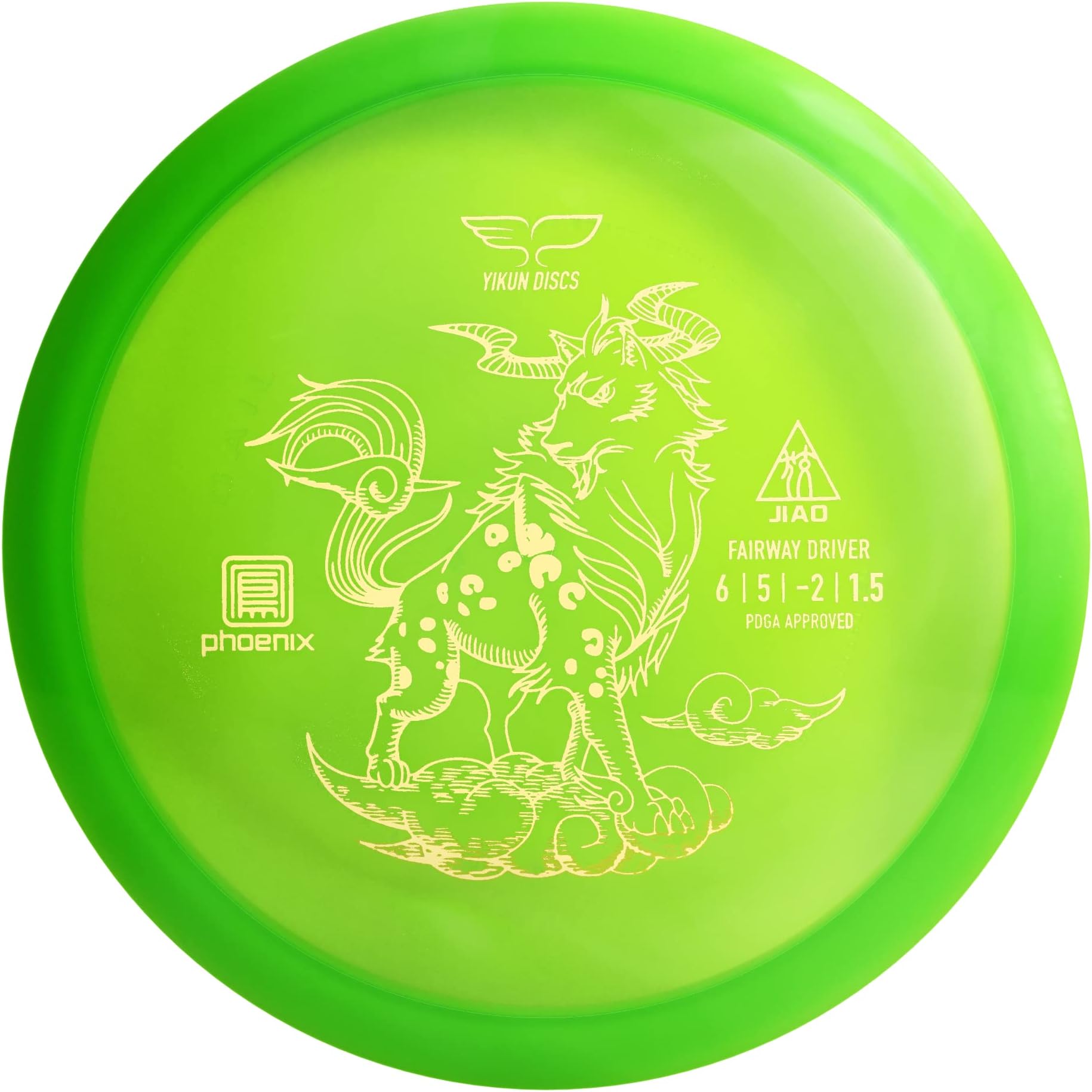 Yikun Disc Golf Discs Professional PDGA Approved Discs Golf Driver 165-175g Maximum Distance Golf Disc Perfect for Outdoor Games and Competition (Green)