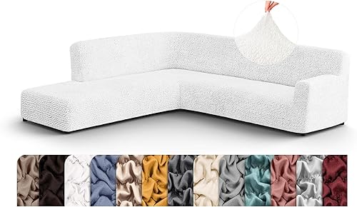 Miniatura 20 de PAULATO BY GA.I.CO. Funda de sofá modular, funda para sofá chaise en forma de L, fundas lavables para sofá esquinero, funda elástica de ajuste