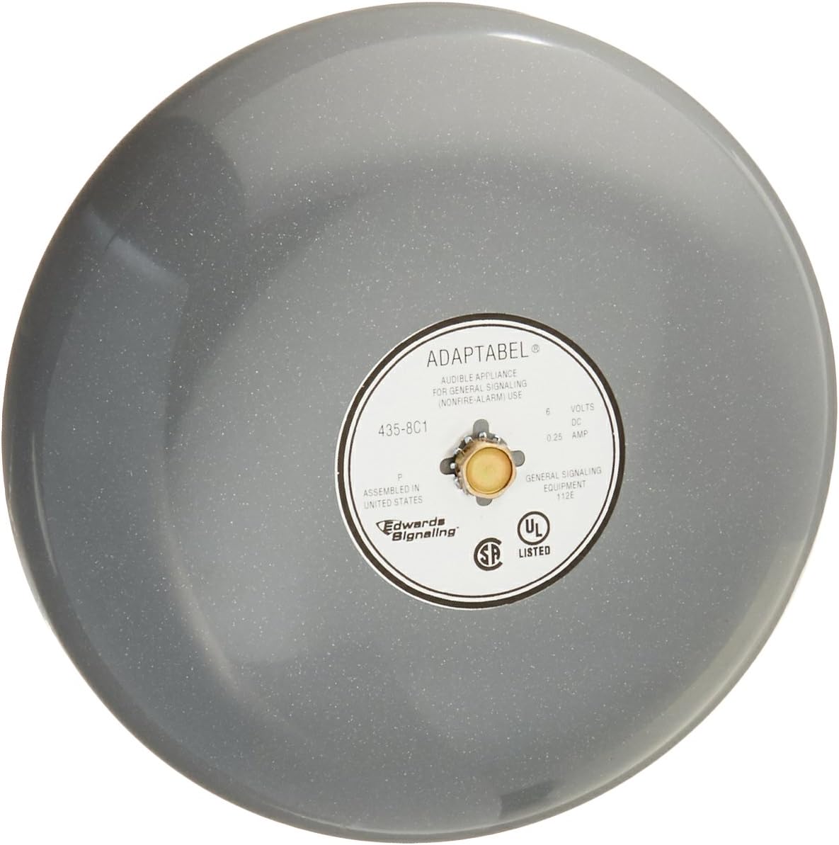 Edwards Signaling 435-8C1 8" BELL 6VDC