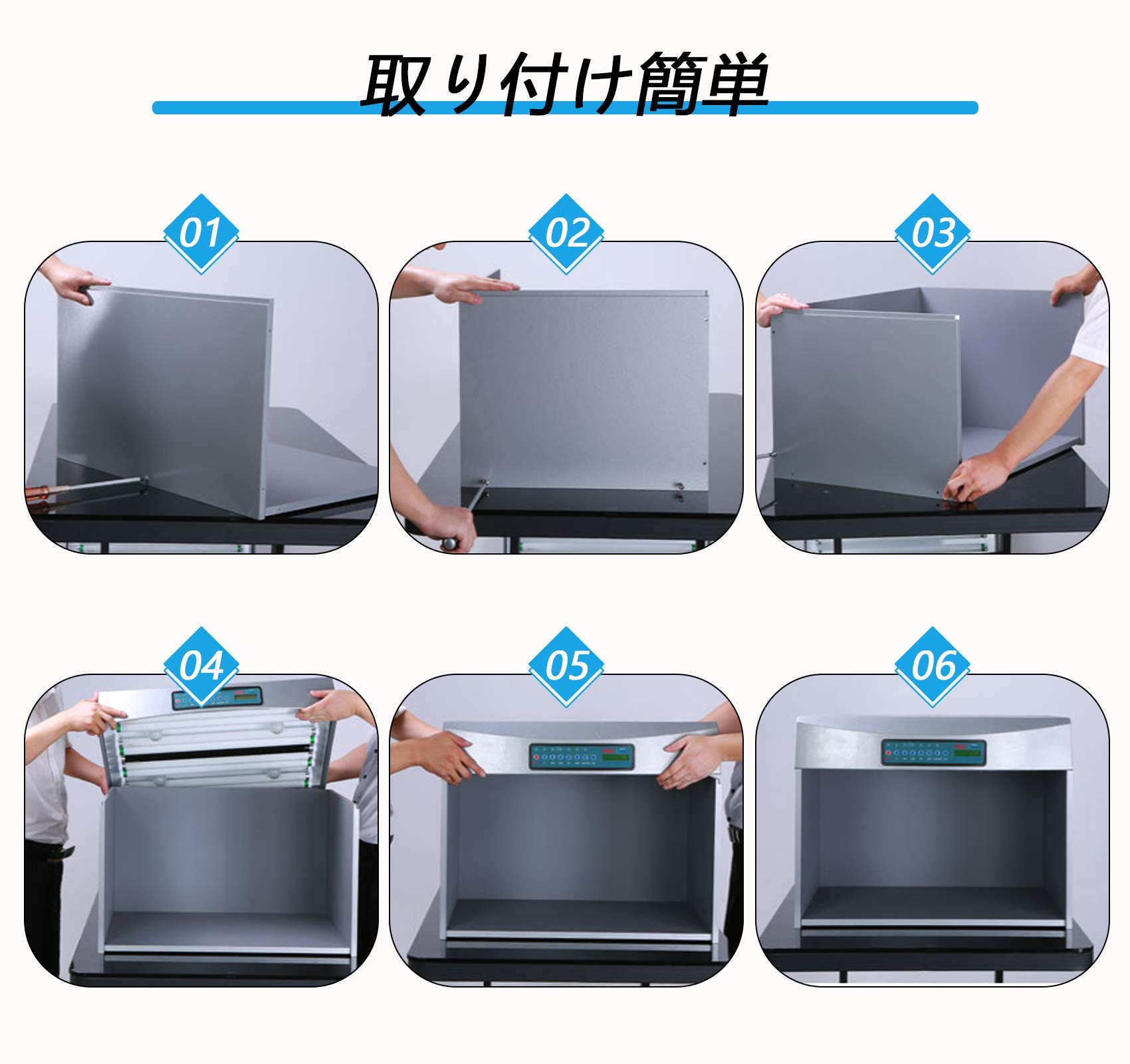 Amazon | BAOSHISHAN 標準光源ボックス 標準光源装置 5光源 演色性 