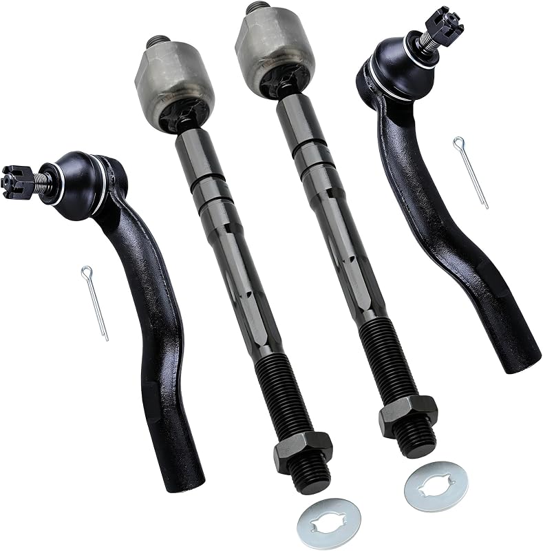 Kit de terminais de direção internos e externos dianteiros DEARMMGG para Toyota Camry 2007–2011 – 4 peças