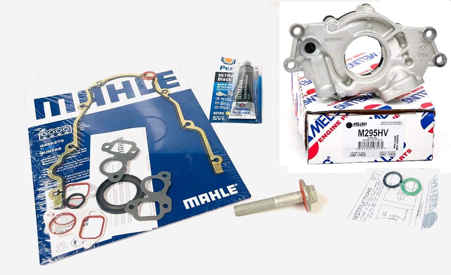 Bundled High Volume Oil Pump Change Kit compatible with 1999-2015 GM 4.8L 5.3L & 6.0L LS GEN 3 & 4 V-8 engines.