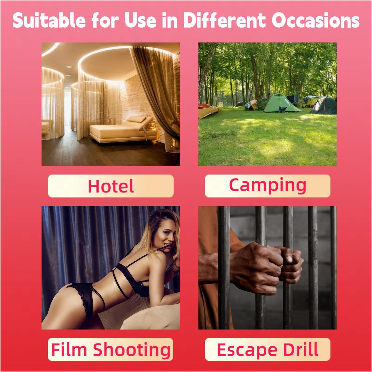 Bondage Handcuffs BDSM Sex Restraints Toys PU Leather Cuffs Sex Toys Adjustable Adult Fetish Erotic Slave SM Game for Couples Women Men (): Pink