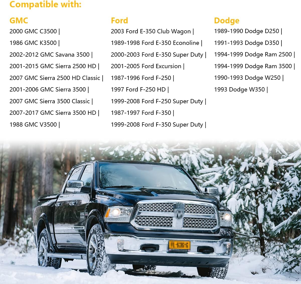 10591D Locking Diesel Fuel Cap Gas Cap Fuel Tank Caps Fit for Chevy Silverado Express C3500 K3500, Dodge Ram 3500 W350 D350, Ford F-250 E-350, GMC Sierra Savana, OE # 9MGC791, MGC791, 10591