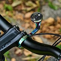 Vista 4 de corki Cycles Out Soporte de bicicleta extendido para bicicleta delantero compatible con Garmin Wahoo Bryton Cateye Bike Computer Compatible